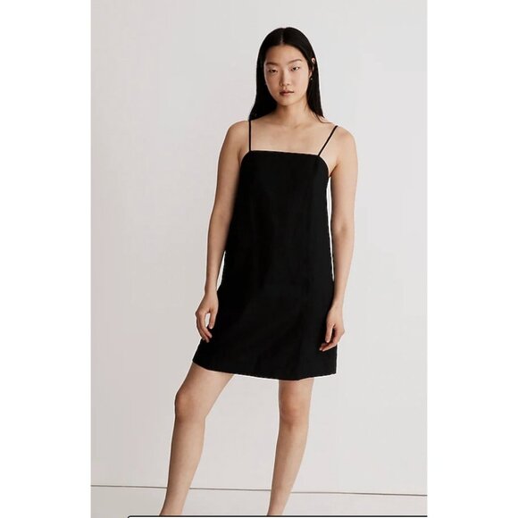 Madewell Dresses & Skirts - Madewell Womens $98 Goldie Mini Dress 100% Linen Black Size 14 NL087